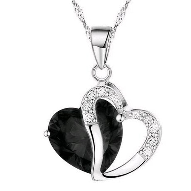 STUNNING CRYSTAL HEART PENDANTS (6 COLORS)