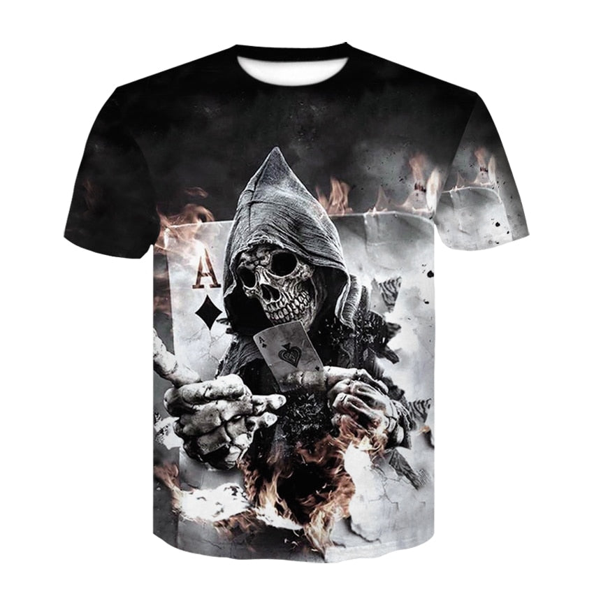 Breathable Hip - Hop Gothic Tshirt
