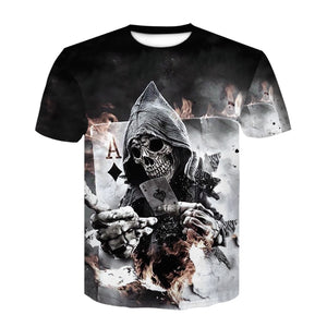 Breathable Hip - Hop Gothic Tshirt