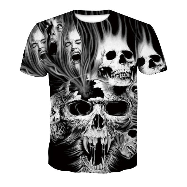 Breathable Hip - Hop Gothic Tshirt