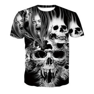 Breathable Hip - Hop Gothic Tshirt
