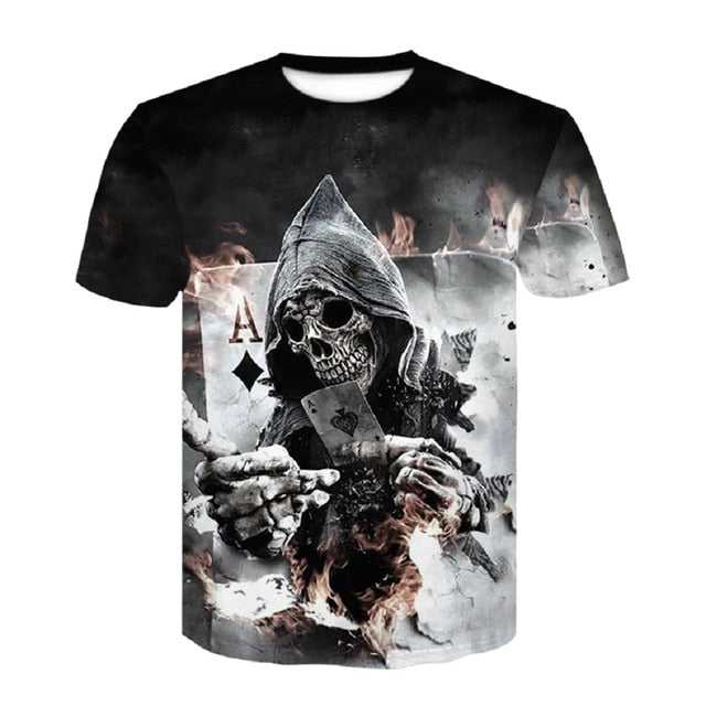 Breathable Hip - Hop Gothic Tshirt