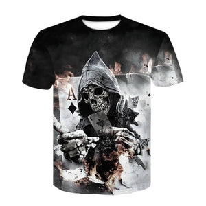 Breathable Hip - Hop Gothic Tshirt