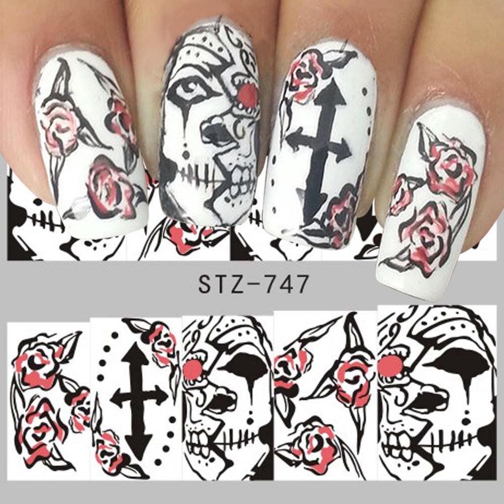 1 Sheet of Decal Skull Nail Stickers (FREE - Limited Offer)