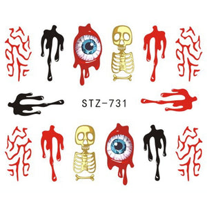 1 Sheet of Decal Skull Nail Stickers (FREE - Limited Offer)