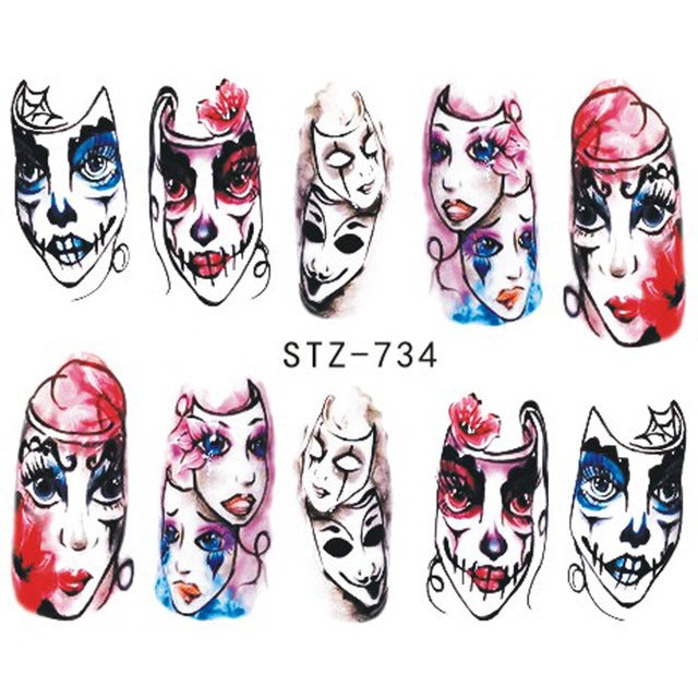 1 Sheet of Decal Skull Nail Stickers (FREE - Limited Offer)