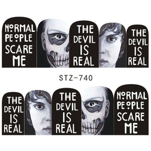 1 Sheet of Decal Skull Nail Stickers (FREE - Limited Offer)