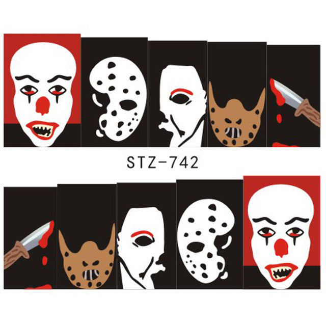 1 Sheet of Decal Skull Nail Stickers (FREE - Limited Offer)
