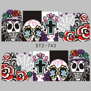 1 Sheet of Decal Skull Nail Stickers (FREE - Limited Offer)