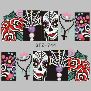 1 Sheet of Decal Skull Nail Stickers (FREE - Limited Offer)