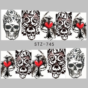 1 Sheet of Decal Skull Nail Stickers (FREE - Limited Offer)