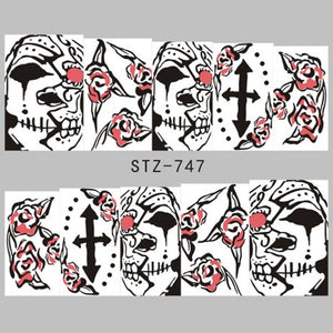 1 Sheet of Decal Skull Nail Stickers (FREE - Limited Offer)