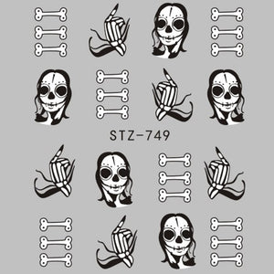 1 Sheet of Decal Skull Nail Stickers (FREE - Limited Offer)