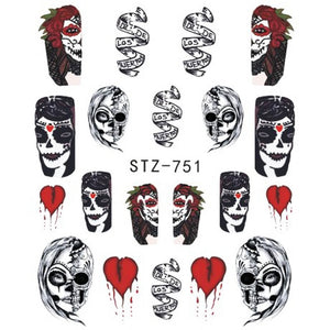 1 Sheet of Decal Skull Nail Stickers (FREE - Limited Offer)