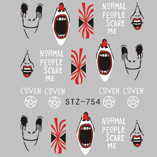 1 Sheet of Decal Skull Nail Stickers (FREE - Limited Offer)