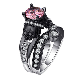 Evil Skeleton Black Ring
