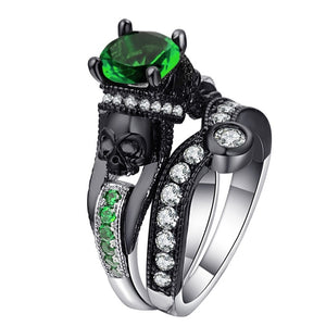 Evil Skeleton Black Ring