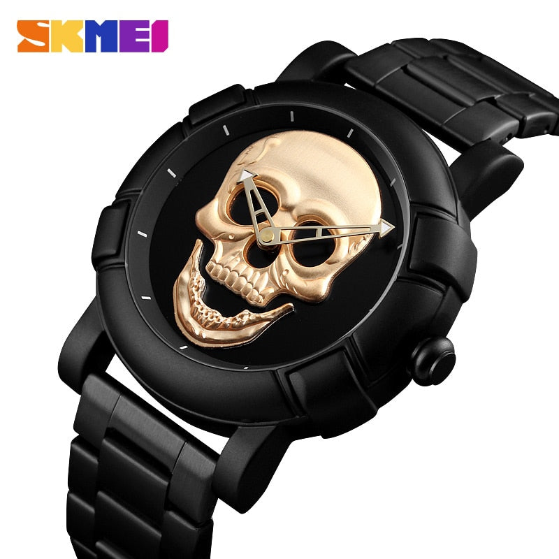 Gothic Skull Masculine Watch