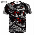 Iron Skull Cool Black T-Shirt