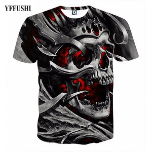 Iron Skull Cool Black T-Shirt