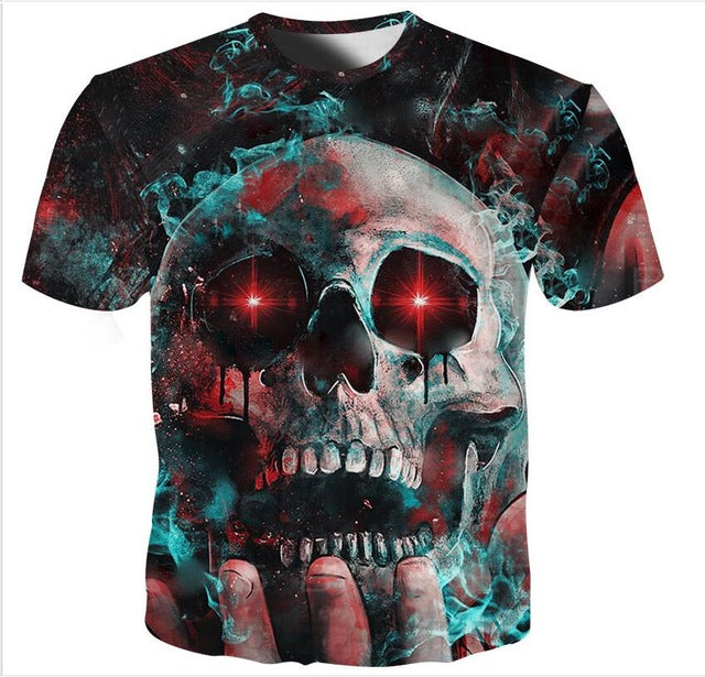 Smoke Head Skull T Shirt