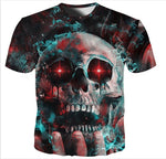 Smoke Head Skull T Shirt