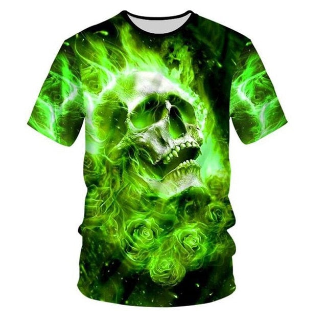 Iron Skull Cool Black T-Shirt