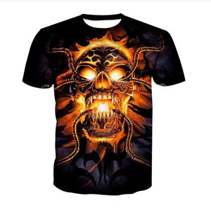 Iron Skull Cool Black T-Shirt