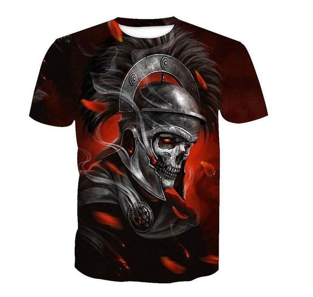 Iron Skull Cool Black T-Shirt