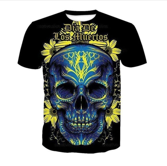 Iron Skull Cool Black T-Shirt