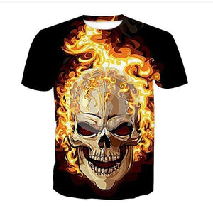 Iron Skull Cool Black T-Shirt