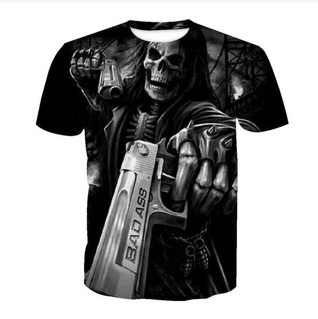 Top Gun Skull Bandit T Shirt