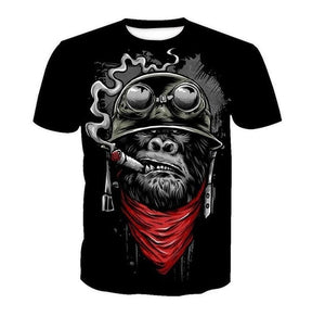 Iron Skull Cool Black T-Shirt