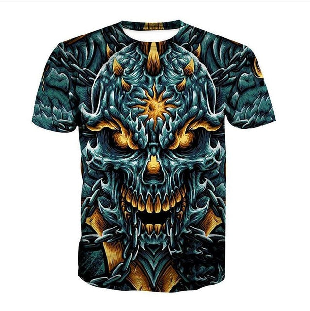 Iron Skull Cool Black T-Shirt
