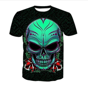 Iron Skull Cool Black T-Shirt