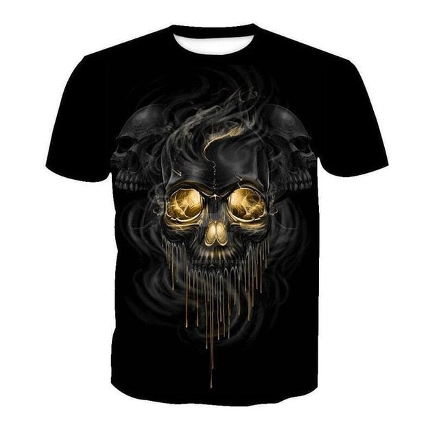 Iron Skull Cool Black T-Shirt