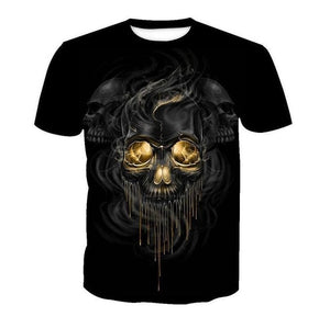 Iron Skull Cool Black T-Shirt