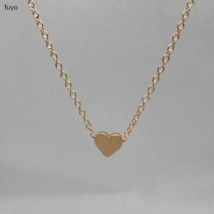 BEAUTIFUL CHOKER SILVER & GOLD HEART NECKLACE OF SMALL LOVE CHAINED