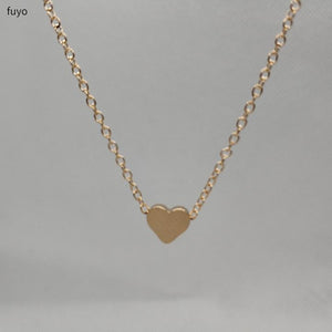 BEAUTIFUL CHOKER SILVER & GOLD HEART NECKLACE OF SMALL LOVE CHAINED