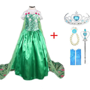 Snow Queen Elsa & Princess Anna Costume Dress