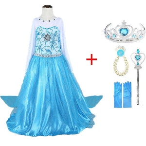 Snow Queen Elsa & Princess Anna Costume Dress