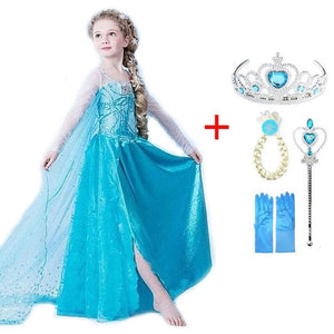 Snow Queen Elsa & Princess Anna Costume Dress