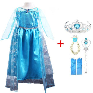 Snow Queen Elsa & Princess Anna Costume Dress