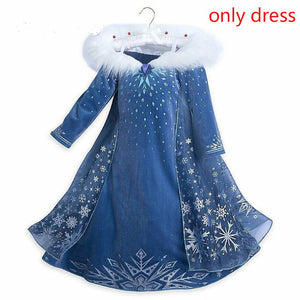 Snow Queen Elsa & Princess Anna Costume Dress