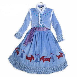 Snow Queen Elsa & Princess Anna Costume Dress