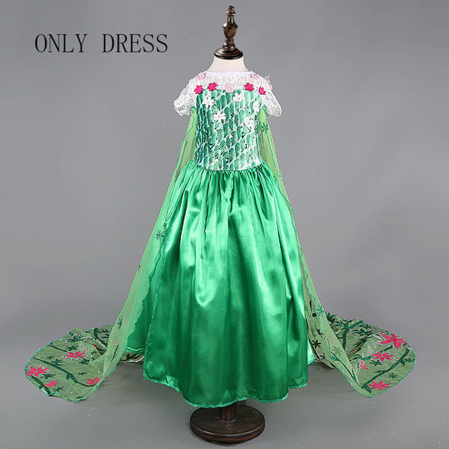 Snow Queen Elsa & Princess Anna Costume Dress