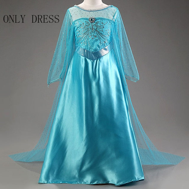 Snow Queen Elsa & Princess Anna Costume Dress