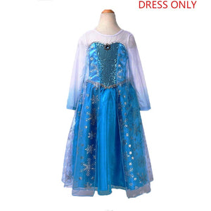 Snow Queen Elsa & Princess Anna Costume Dress