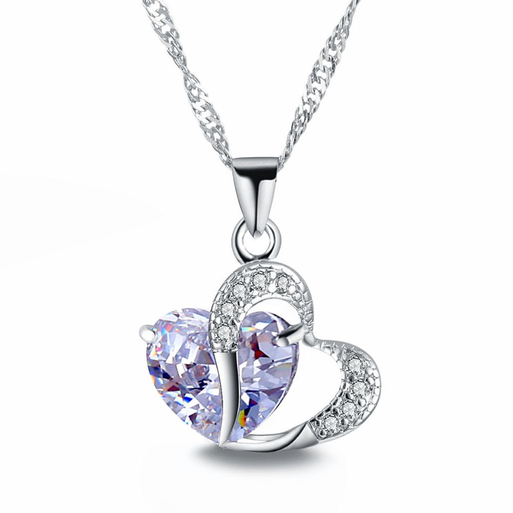 STUNNING CRYSTAL HEART PENDANTS (6 COLORS)