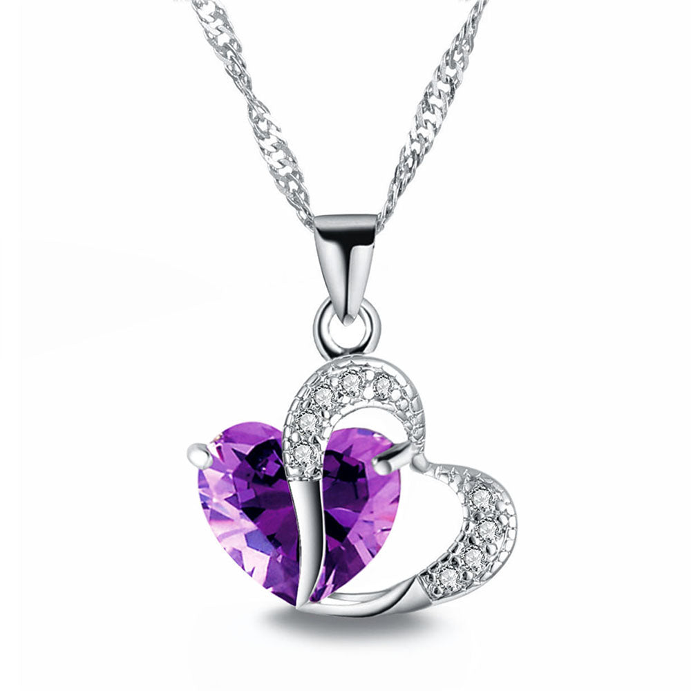 STUNNING CRYSTAL HEART PENDANTS (6 COLORS)